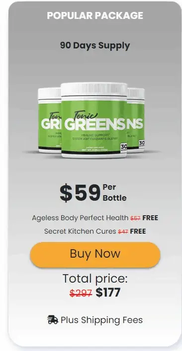 tonic greens 3 Bottles – official shop discount pack